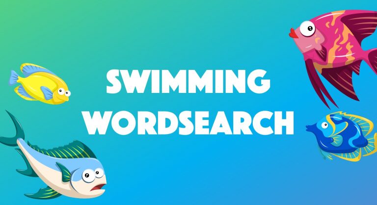 Swimming Wordsearch